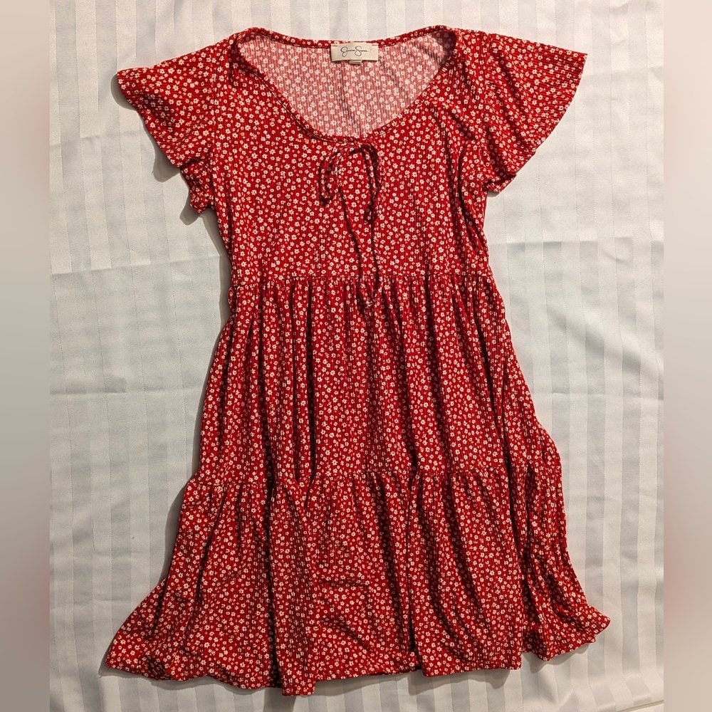Jessica Simpson Red Floral Dress